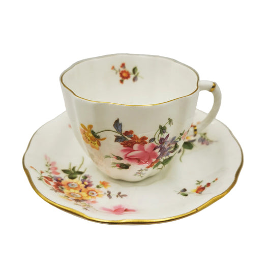 Royal Crown Derby China Posies Teacup and Saucer 1921-1965