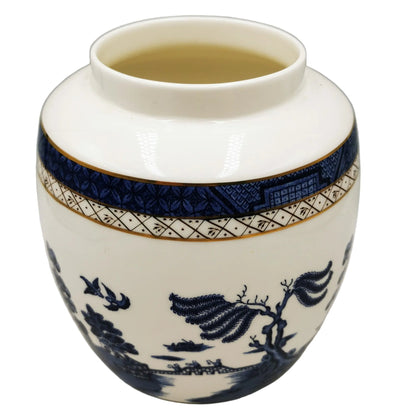 Royal-Doulton-Booths-Real-Old-Willow-Blue-and-White-China-Ginger-Jar-Base