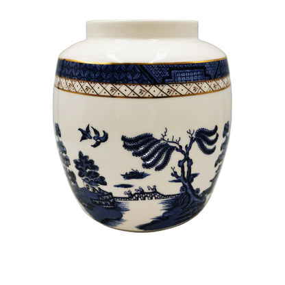 Royal Doulton Booths Real Old Willow Blue and White China Ginger Jar Base