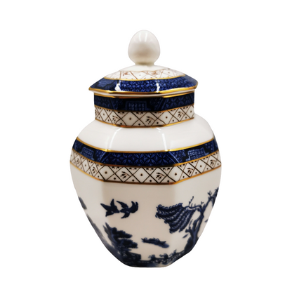 Royal Doulton Booths Real Old Willow Blue and White China Ginger Jar