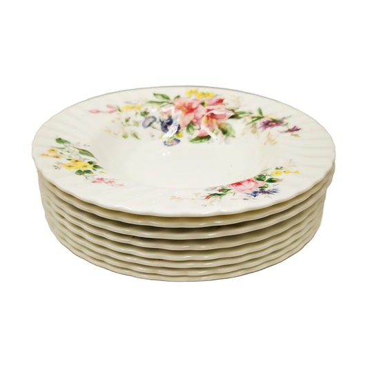 Royal Doulton China Arcadia H4802 Rimmed Soup Bowl