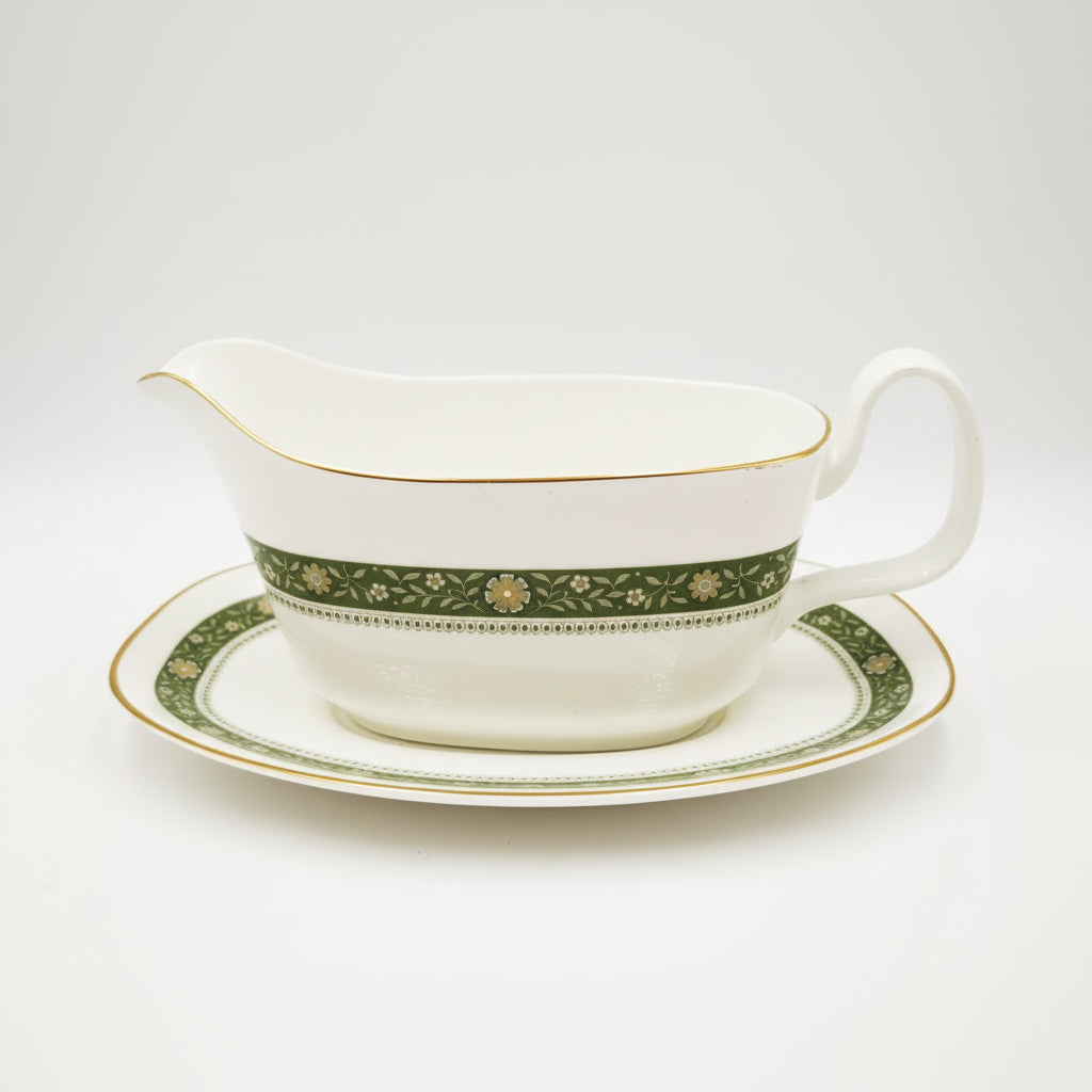 Royal Doulton China Rondelay H 5004 Gravy Boat and Saucer