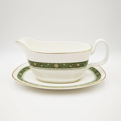 Royal Doulton China Rondelay H 5004 Gravy Boat and Saucer