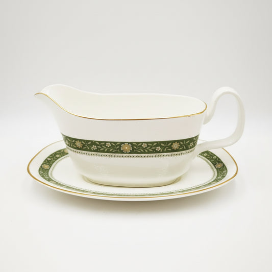 Royal Doulton China Rondelay H 5004 Gravy Boat and Saucer