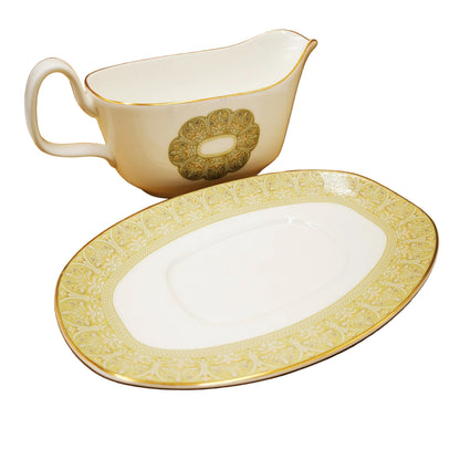 Royal-Doulton-Sonnet-China-H5012-Gravy-Boat-&-Saucer-Set