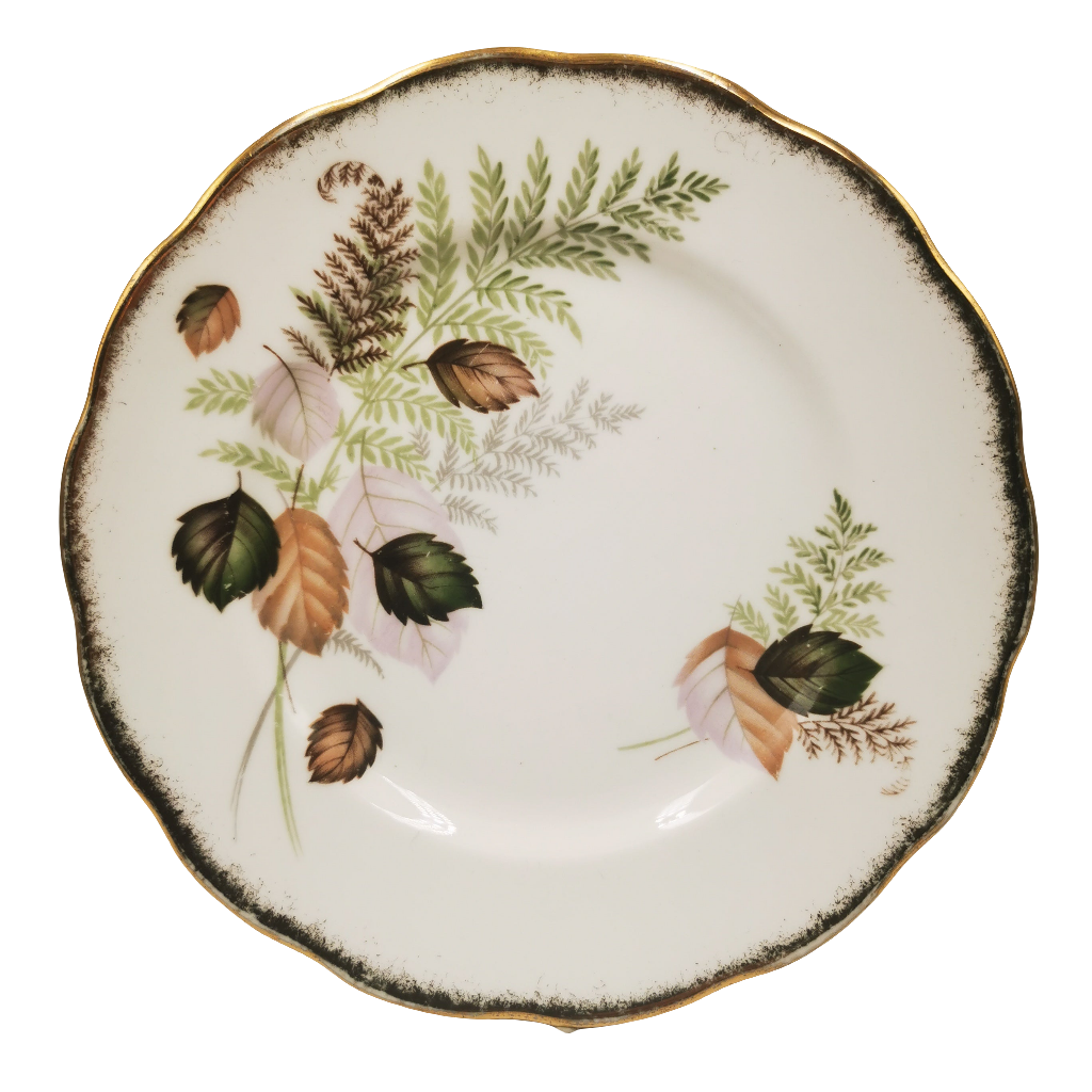 Royal Imperial China Autumn Fern Side Plate c1960