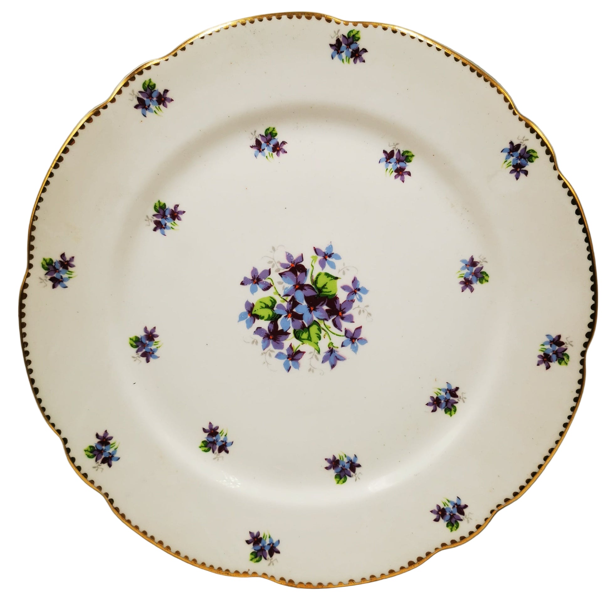 Royal Stafford Sweet Violets China Dinner Plate Hand Painted Floral China