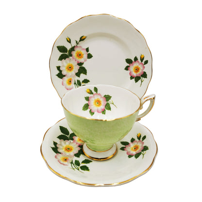 Royal Standard Bone China Floral Teacup Trio