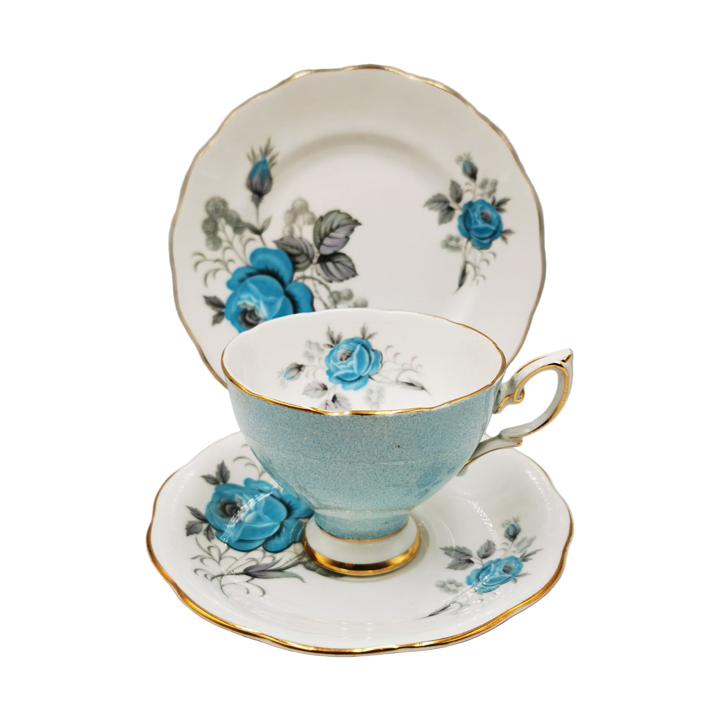 Royal Standard Bone China Floral Teacup Trio