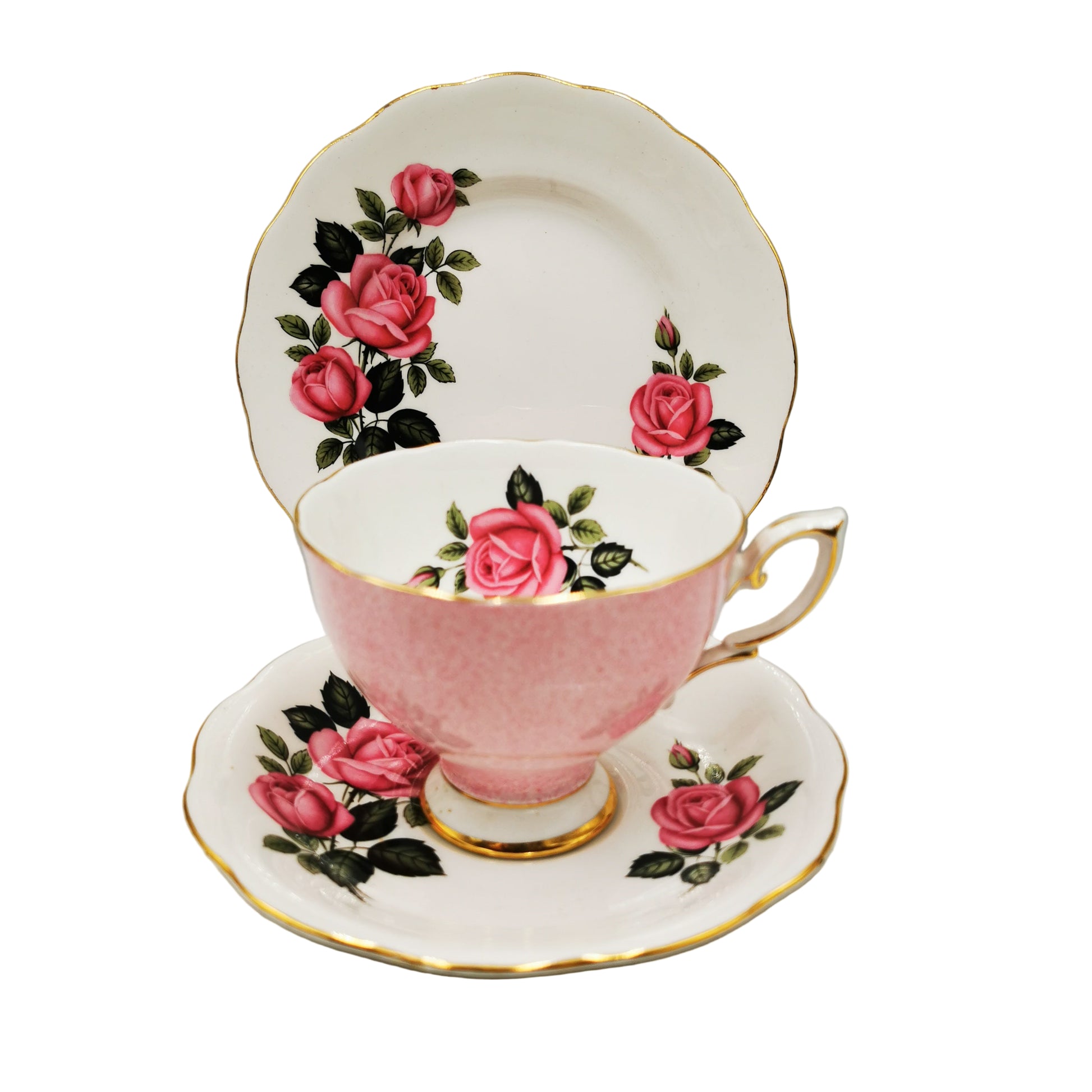 Royal Standard Bone China Floral Teacup Trio