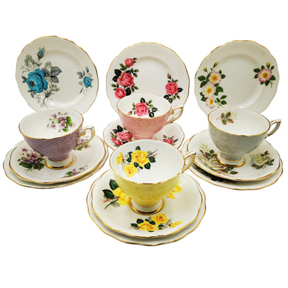Royal Standard Bone China Floral Teacup Trio