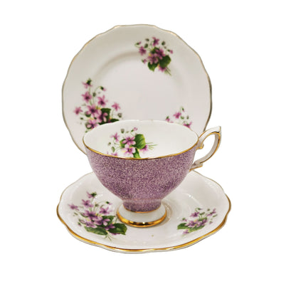 Royal Standard Bone China Floral Teacup Trio