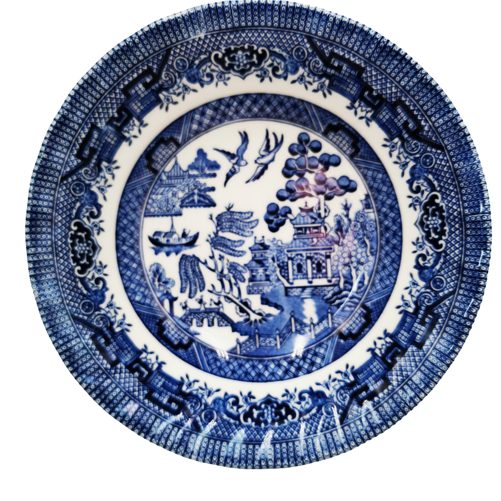Royal Wessex Ironstone China Blue Willow Cereal Bowl