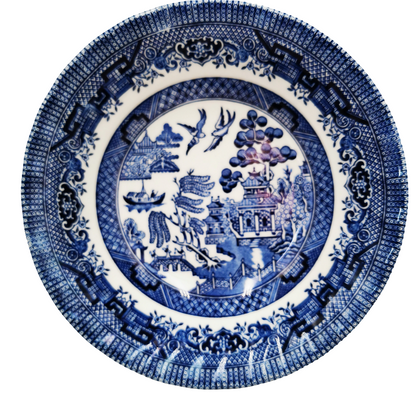 Royal Wessex Ironstone China Blue Willow Cereal Bowl