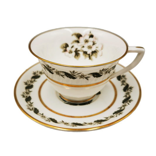 Royal Worcester China Bernina Teacup and Saucer