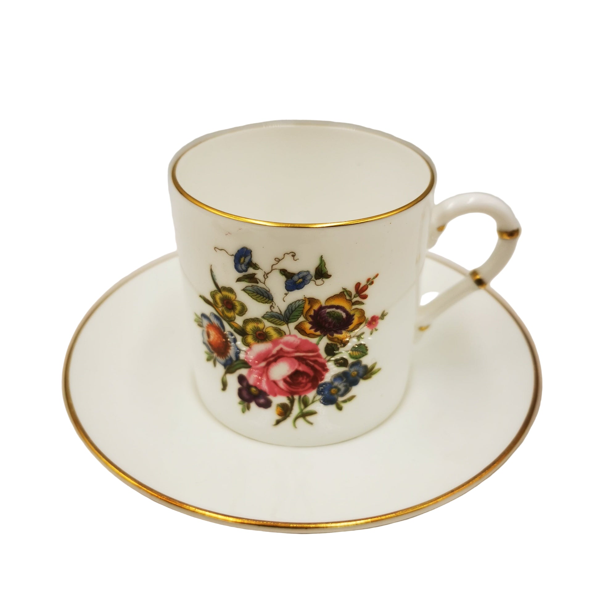 Royal Worcester China Bournemouth Demitasse Coffee Cup and Saucer