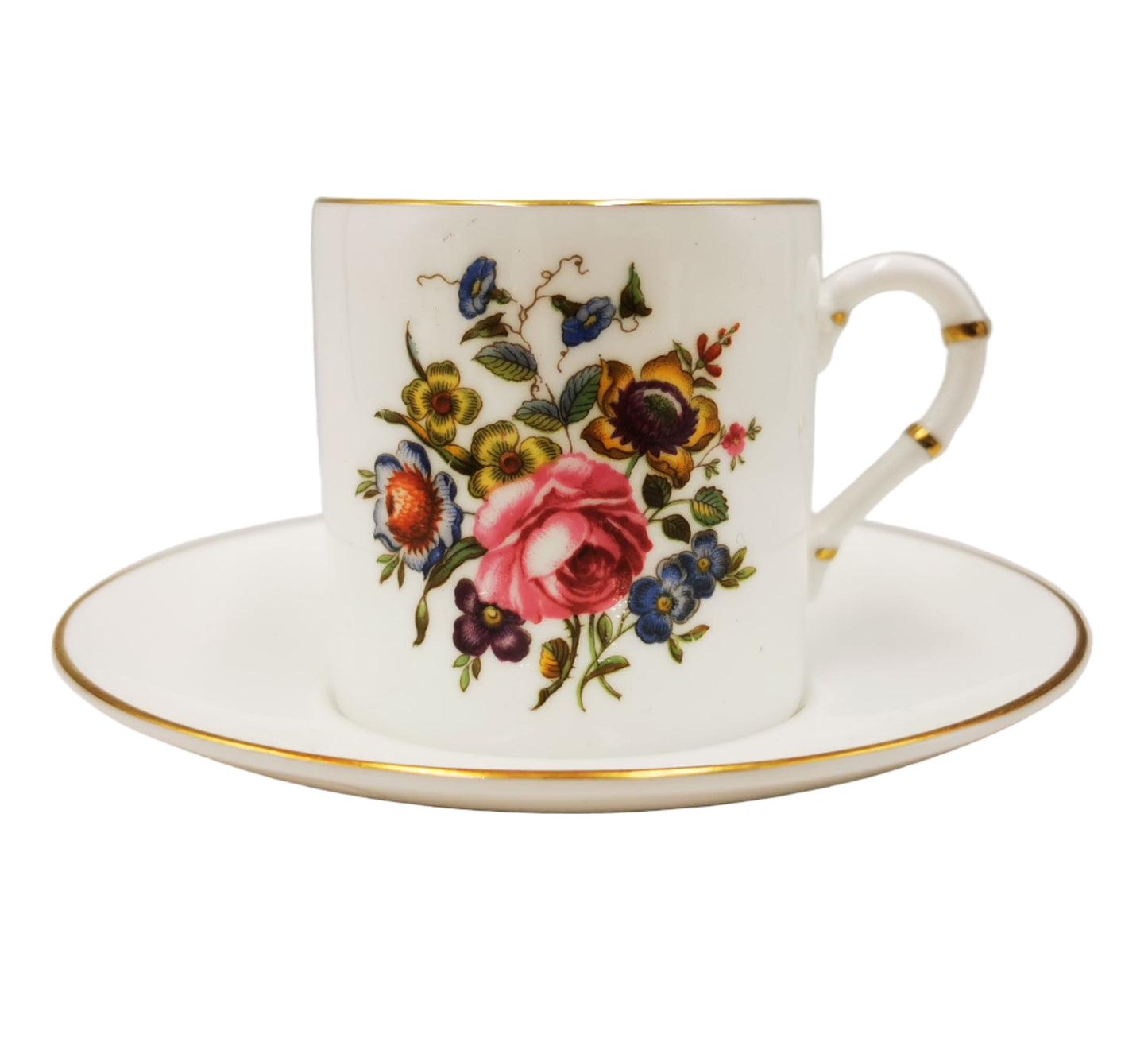 Royal Worcester China Bournemouth Demitasse Coffee Cup and Saucer