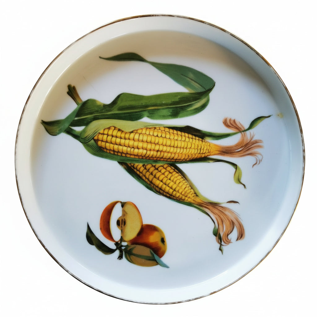 Royal Worcester China Evesham Gold Flan or Serving Dish