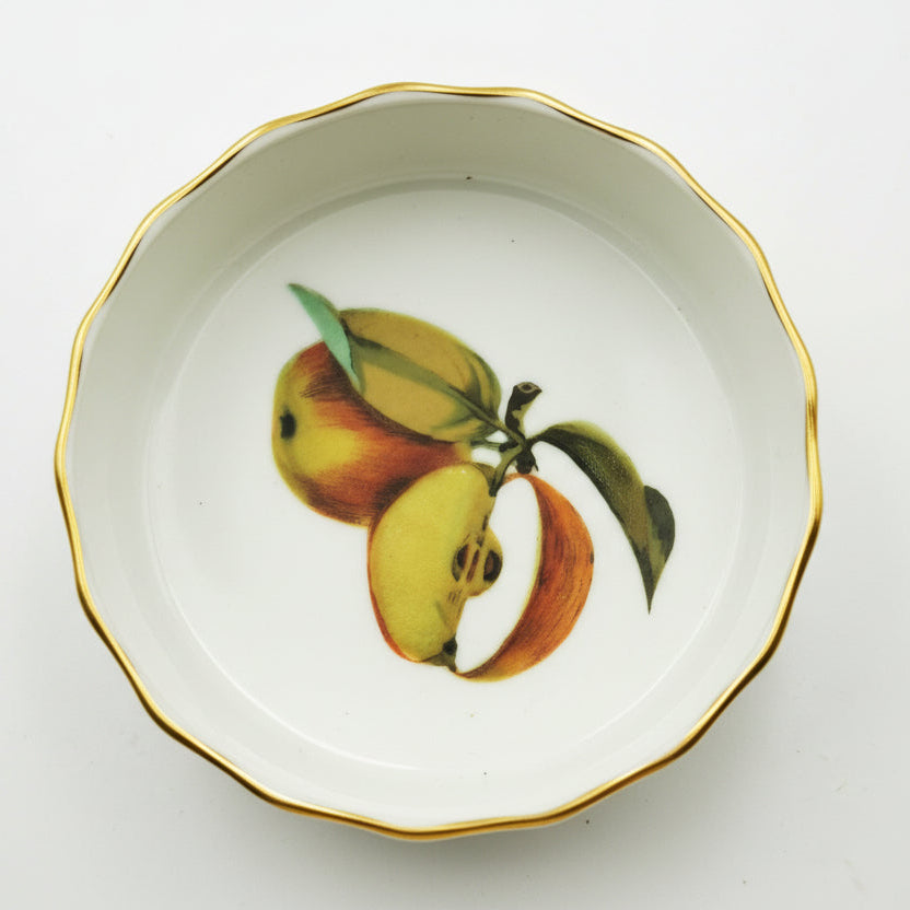 Royal Worcester China Evesham Gold Mini Flan Dish