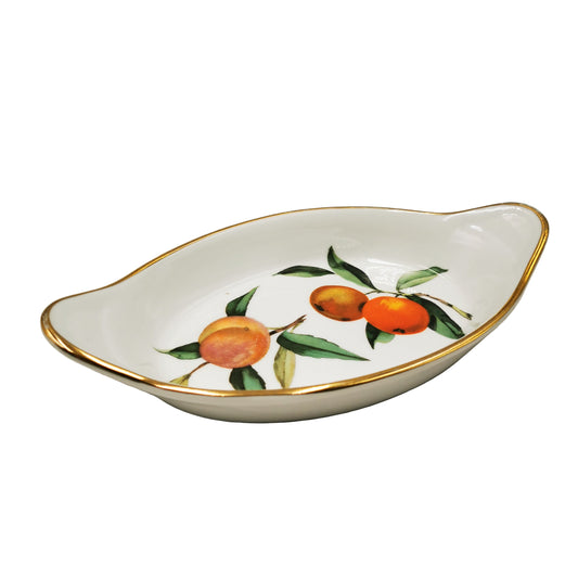 Royal Worcester China Evesham Gold Oval Serving Dish