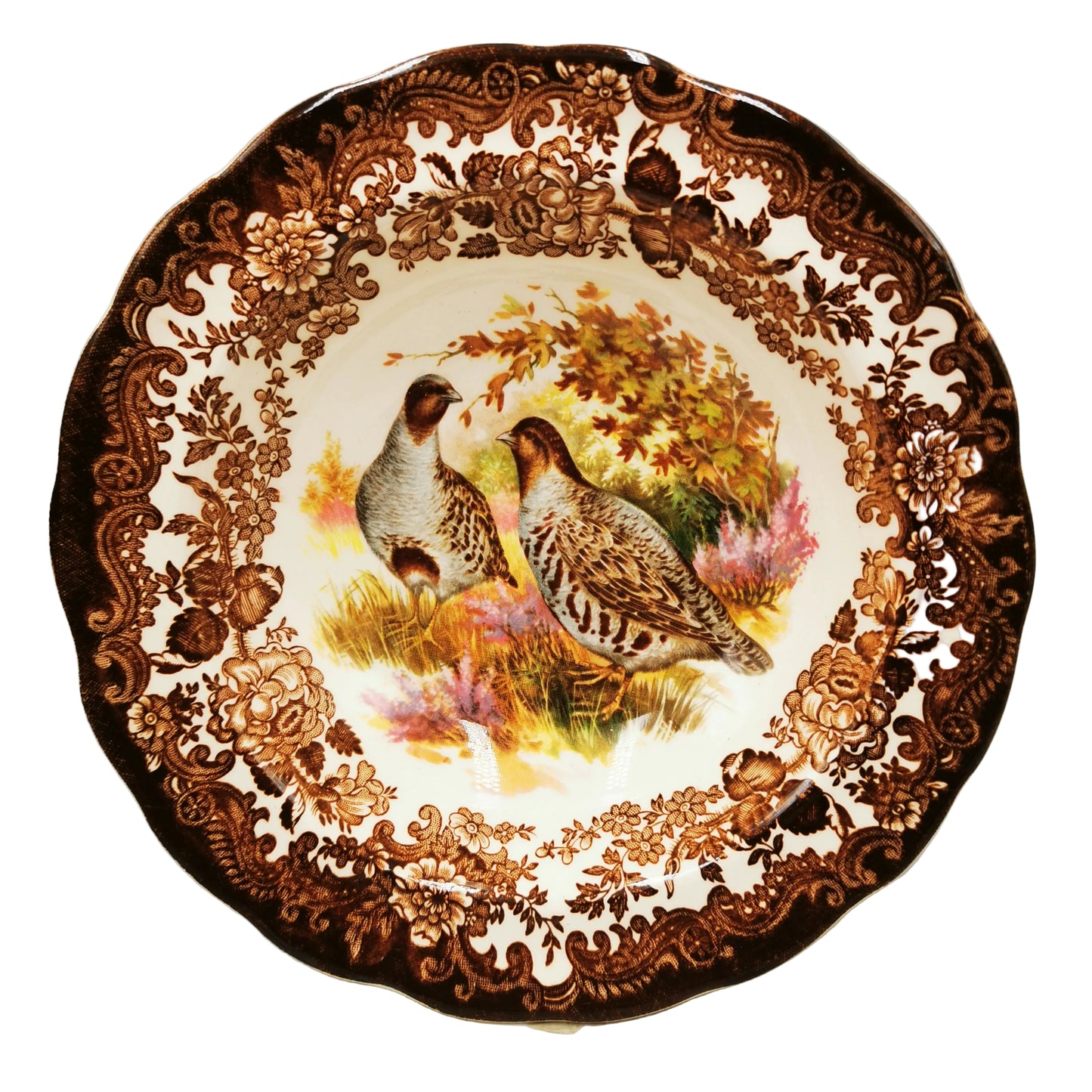 Royal-Worcester-Palissy-China-Game-Series-Quail-Small-Dessert-Bowls