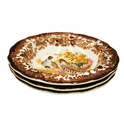 Royal Worcester Palissy China Game Series Quail Small Dessert Bowl