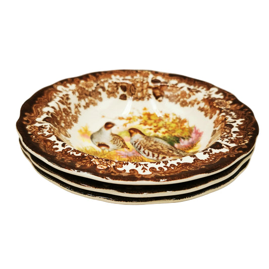 Royal Worcester Palissy China Game Series Quail Small Dessert Bowl