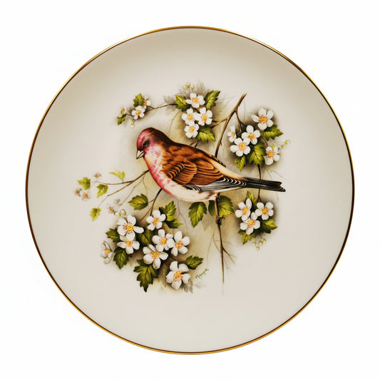 Royal Worcester Porcelain China Linnet Wall Plate