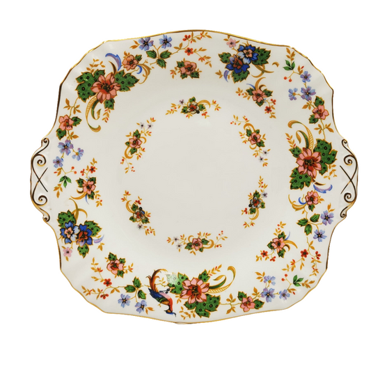 Royal Worcester Porcelain China Melrose 1201 Cake Plate