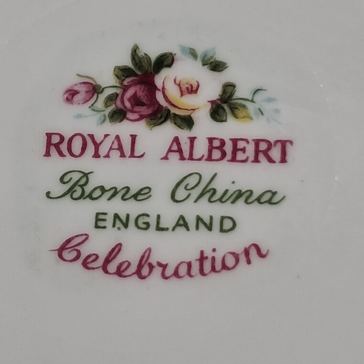 Royal Albert Celebration  Back stamp