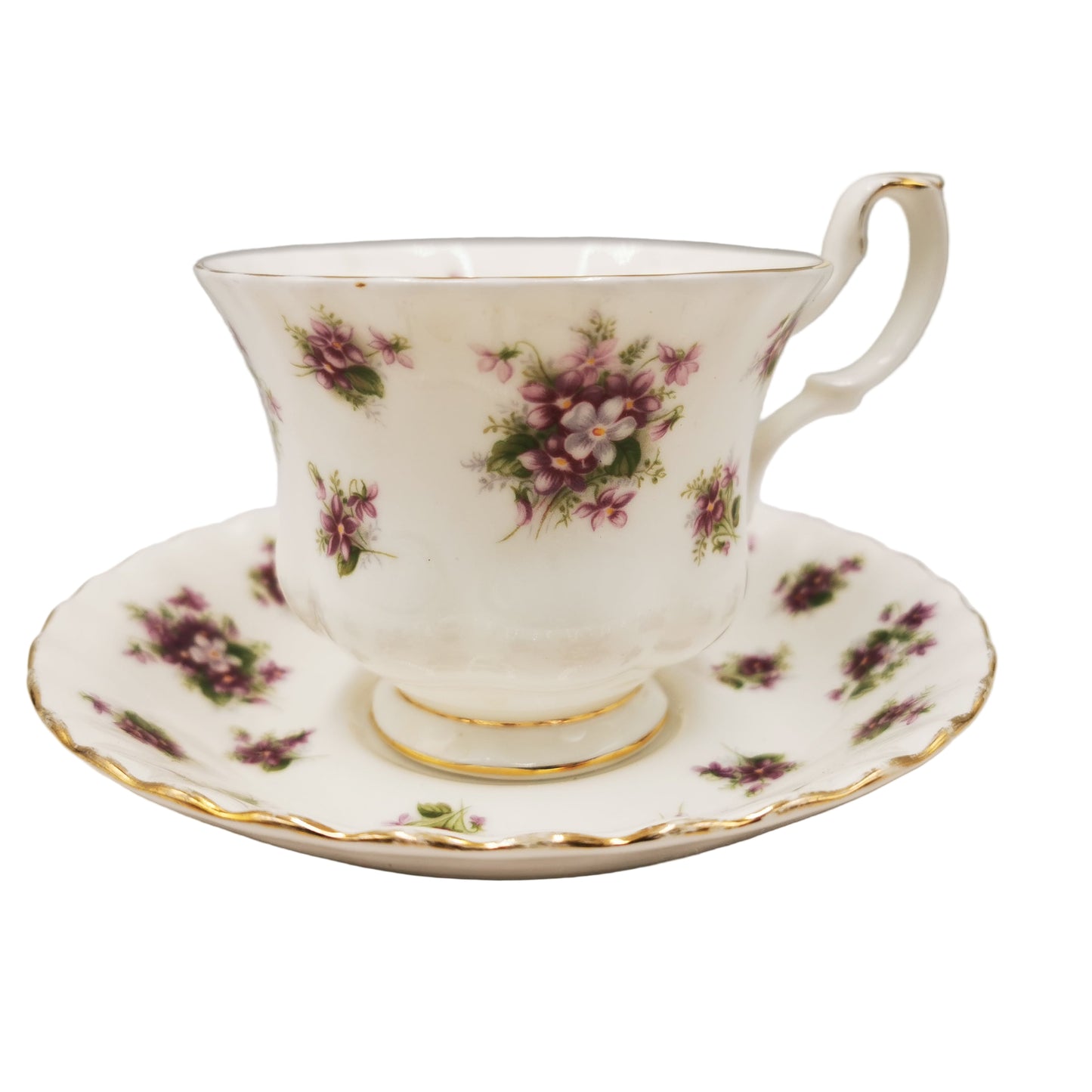 Royal Albert China Sweet Violets Teacup and Saucer