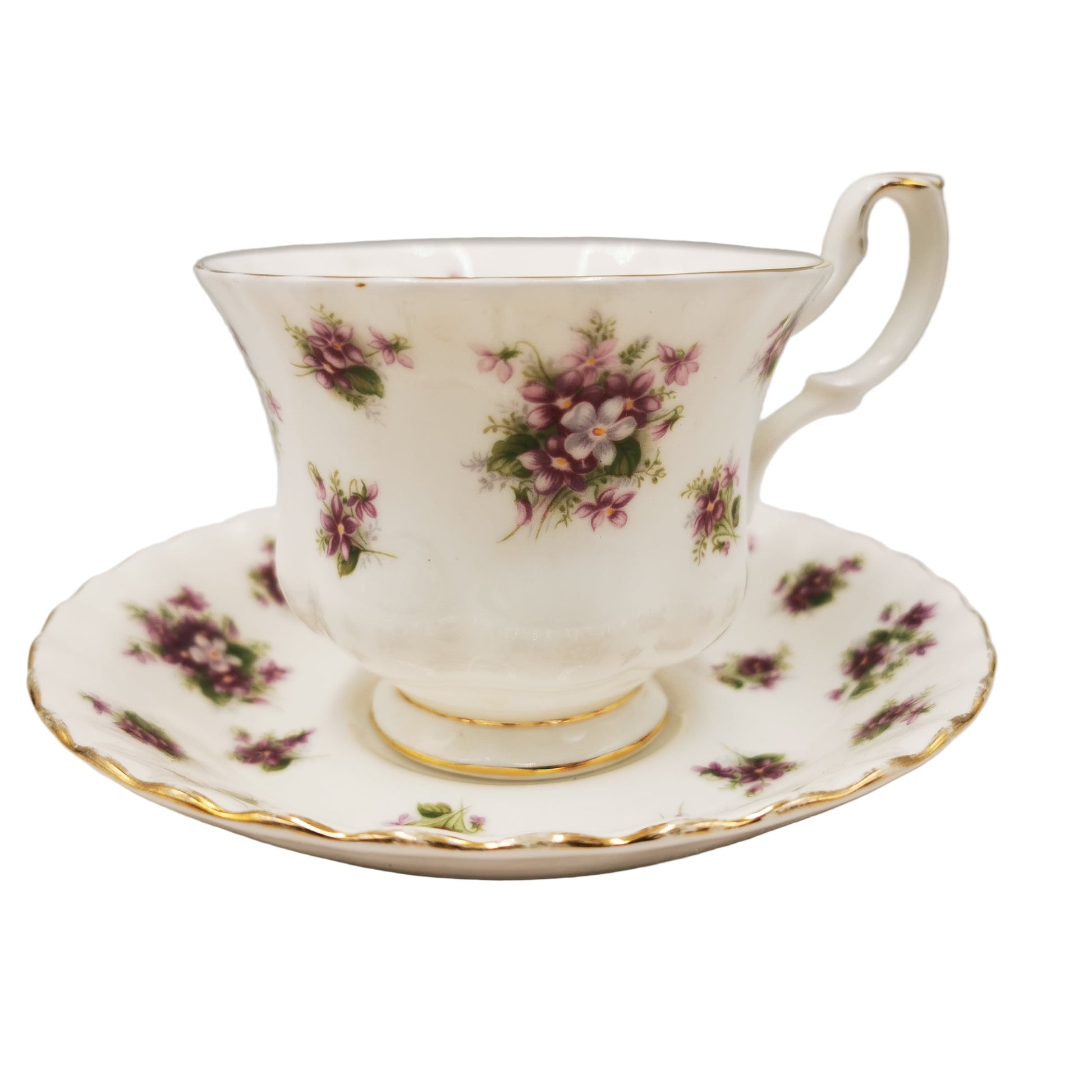 Royal Albert China Sweet Violets Teacup and Saucer