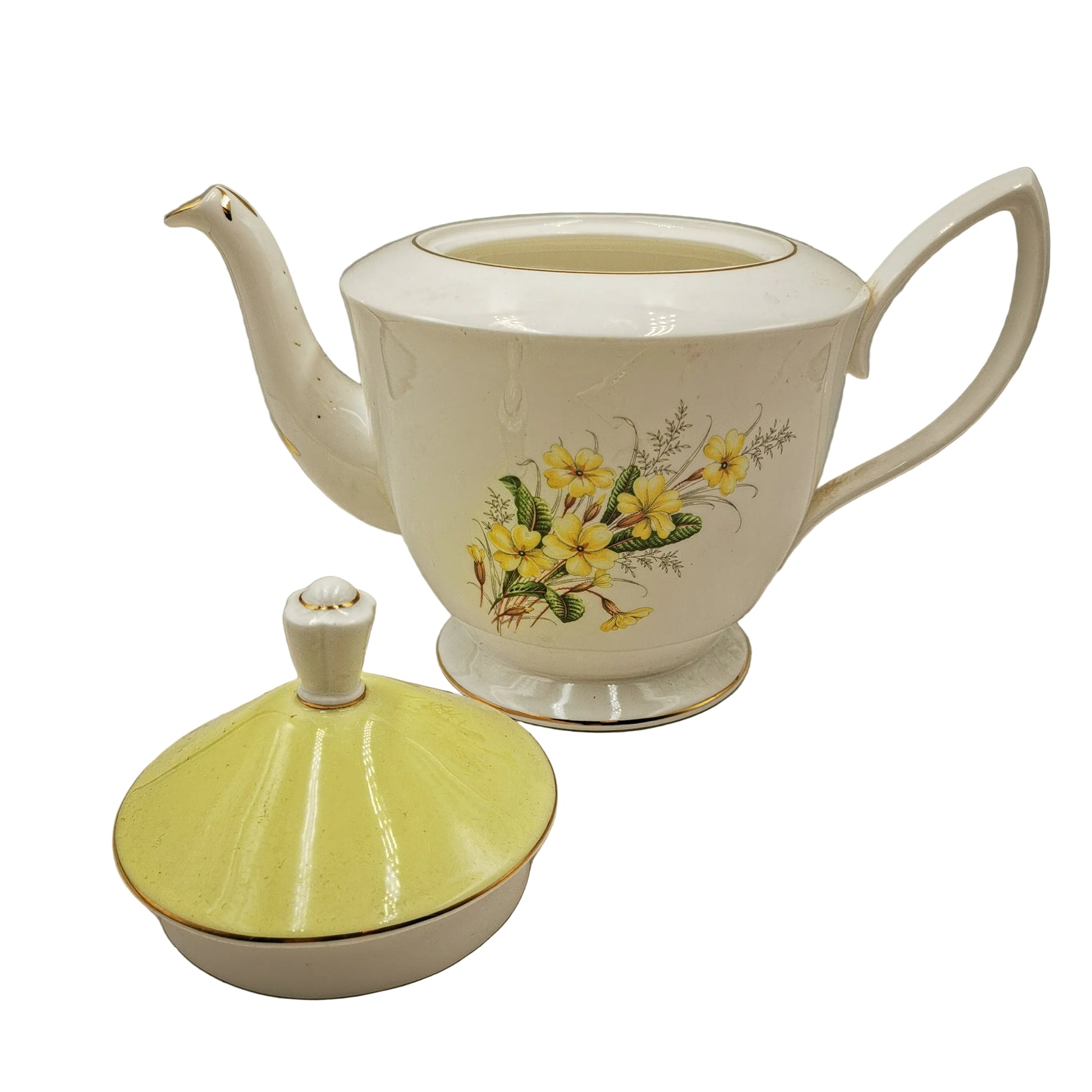 Royal Albert China Yellow Primrose Large Teapot