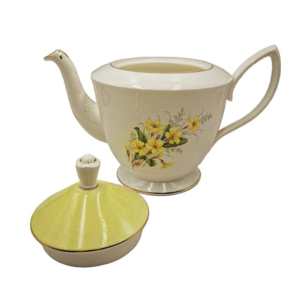 Royal Albert China Yellow Primrose Large Teapot