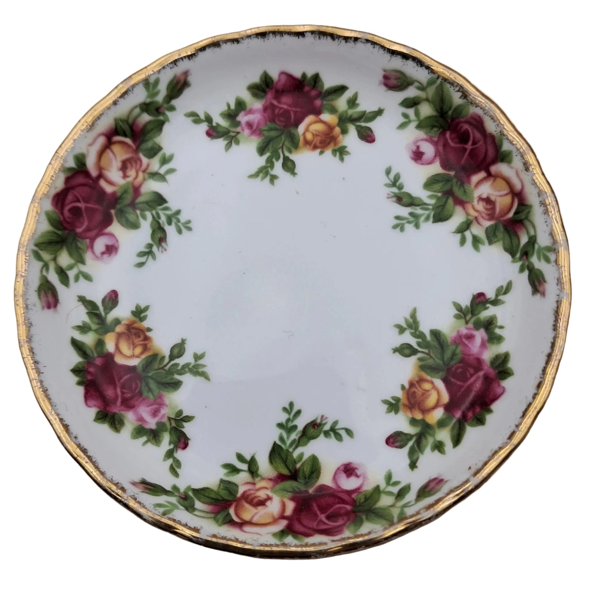 Royal Albert Old Country Roses China Small Round Butter or Trinket Dish
