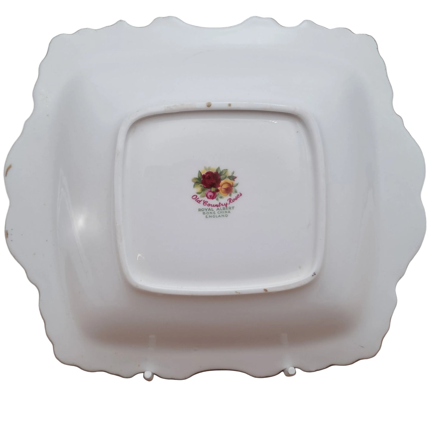 Royal Albert Old Country Roses China Square Handled Trinket or Bonbon Dish