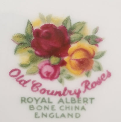 Royal Albert Old Country Roses China Square Handled Trinket or Bonbon Dish