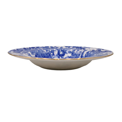Royal Crown Derby China Blue Aves A1309 7.5-inch Soup Bowl 1954