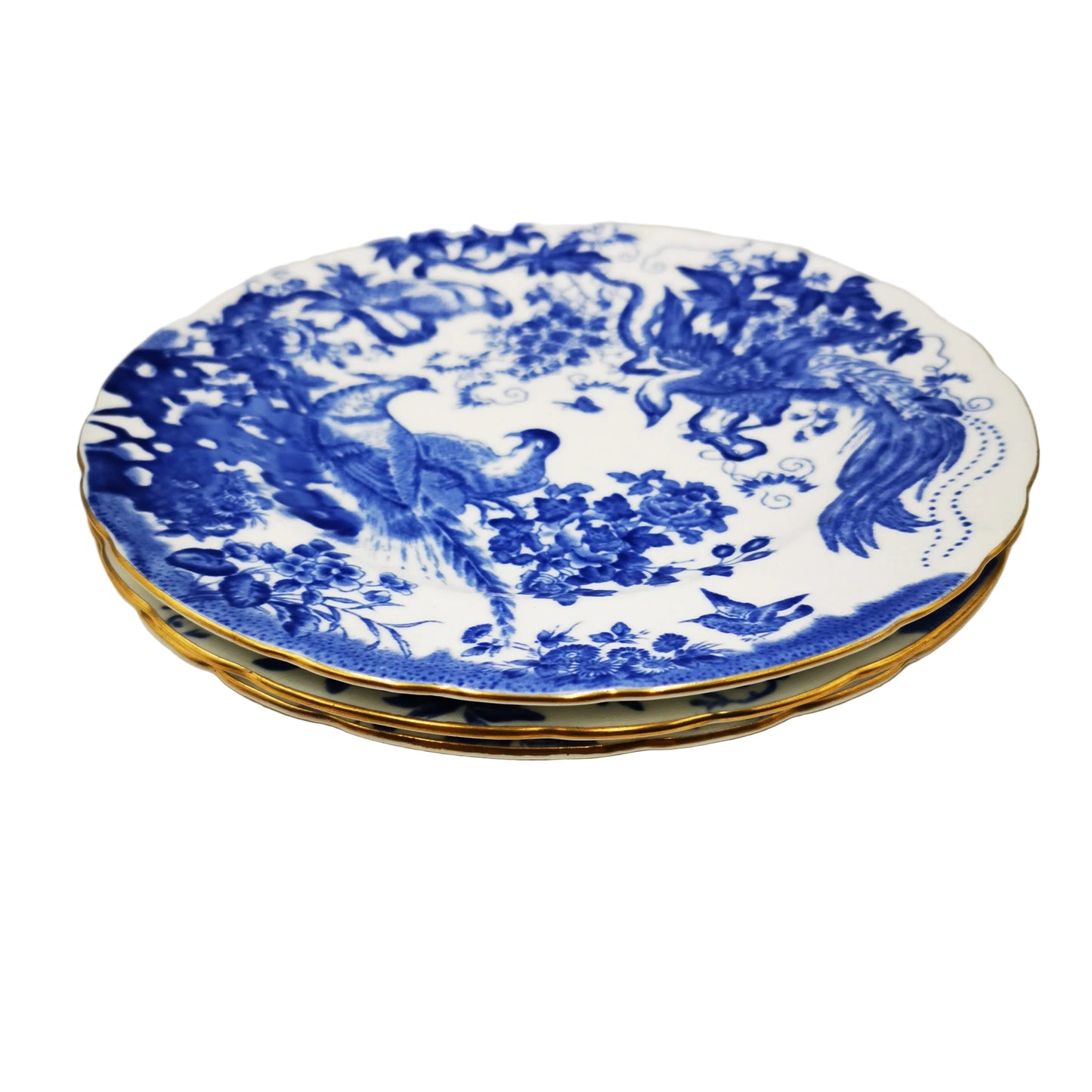 Royal Crown Derby China Blue Aves A1309 8-3/8th-inch Dessert Plate 1954