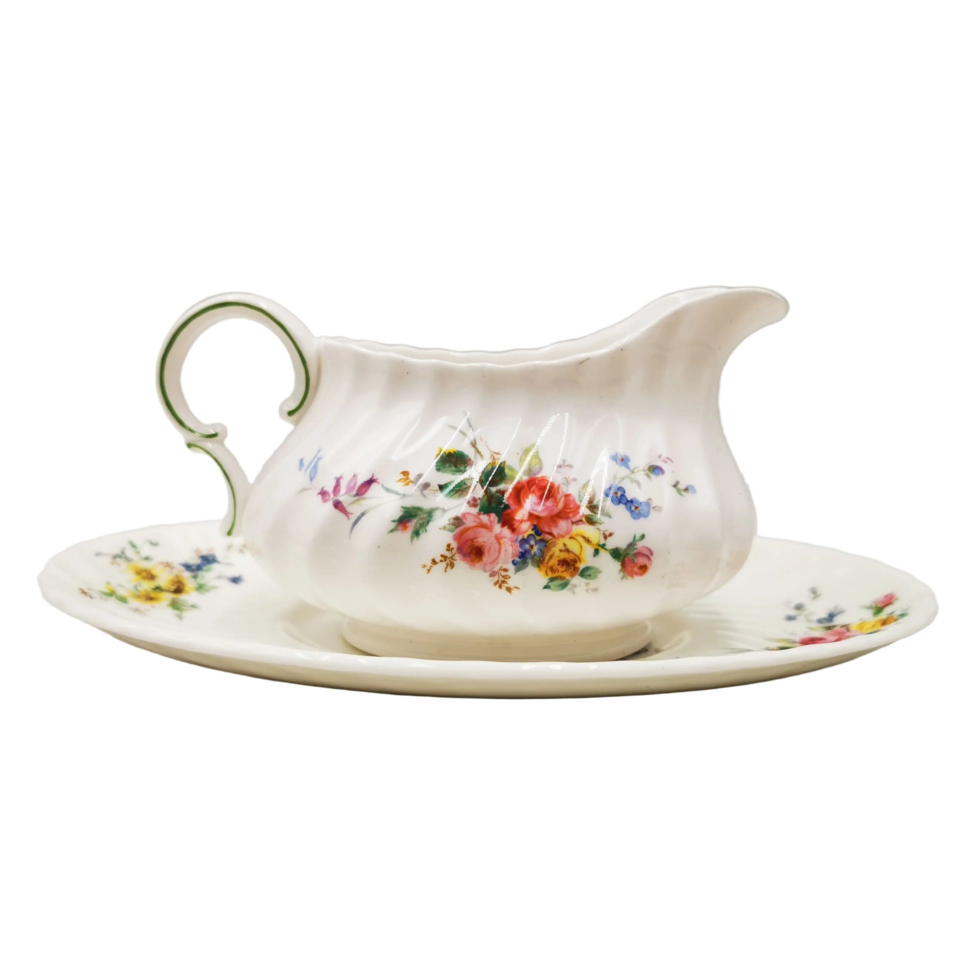 Royal Doulton China Arcadia H4802 Small Gravy Boat and large Saucer