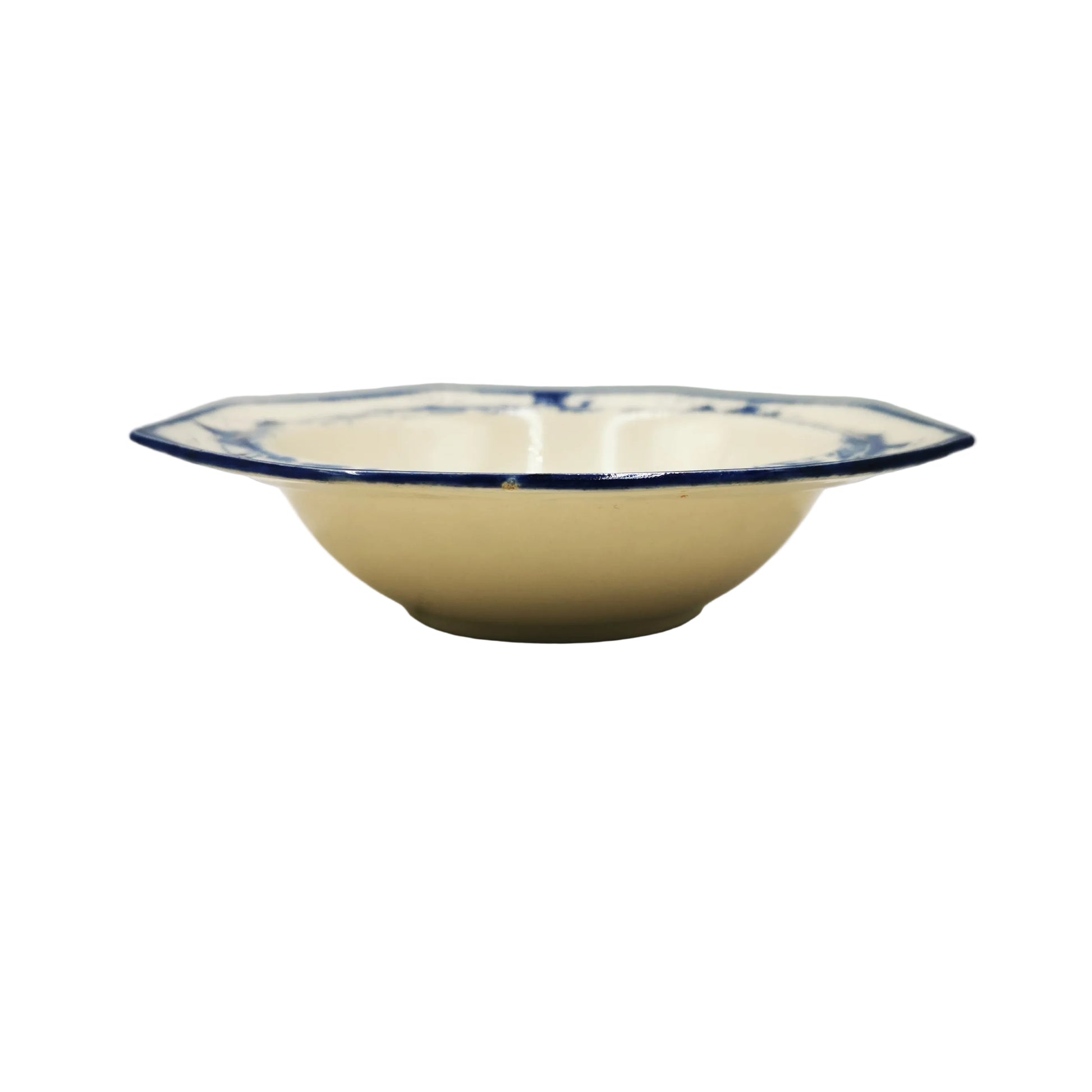 Royal Doulton Blue and White China Norfolk 251612 and 597783 6.5-inch Dessert Bowl