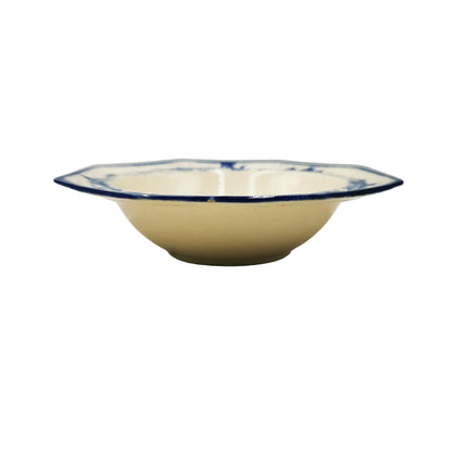 Royal Doulton Blue and White China Norfolk 251612 and 597783 6.5-inch Dessert Bowl