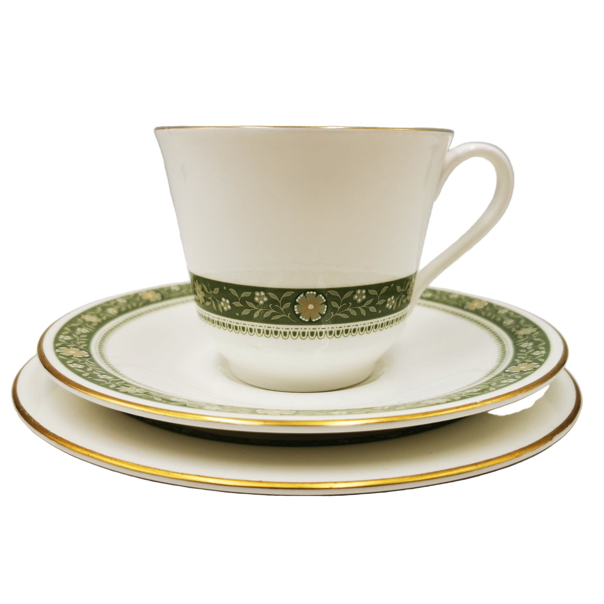 Royal Doulton China Rondelay H 5004 Teacup Saucer and Side Plate