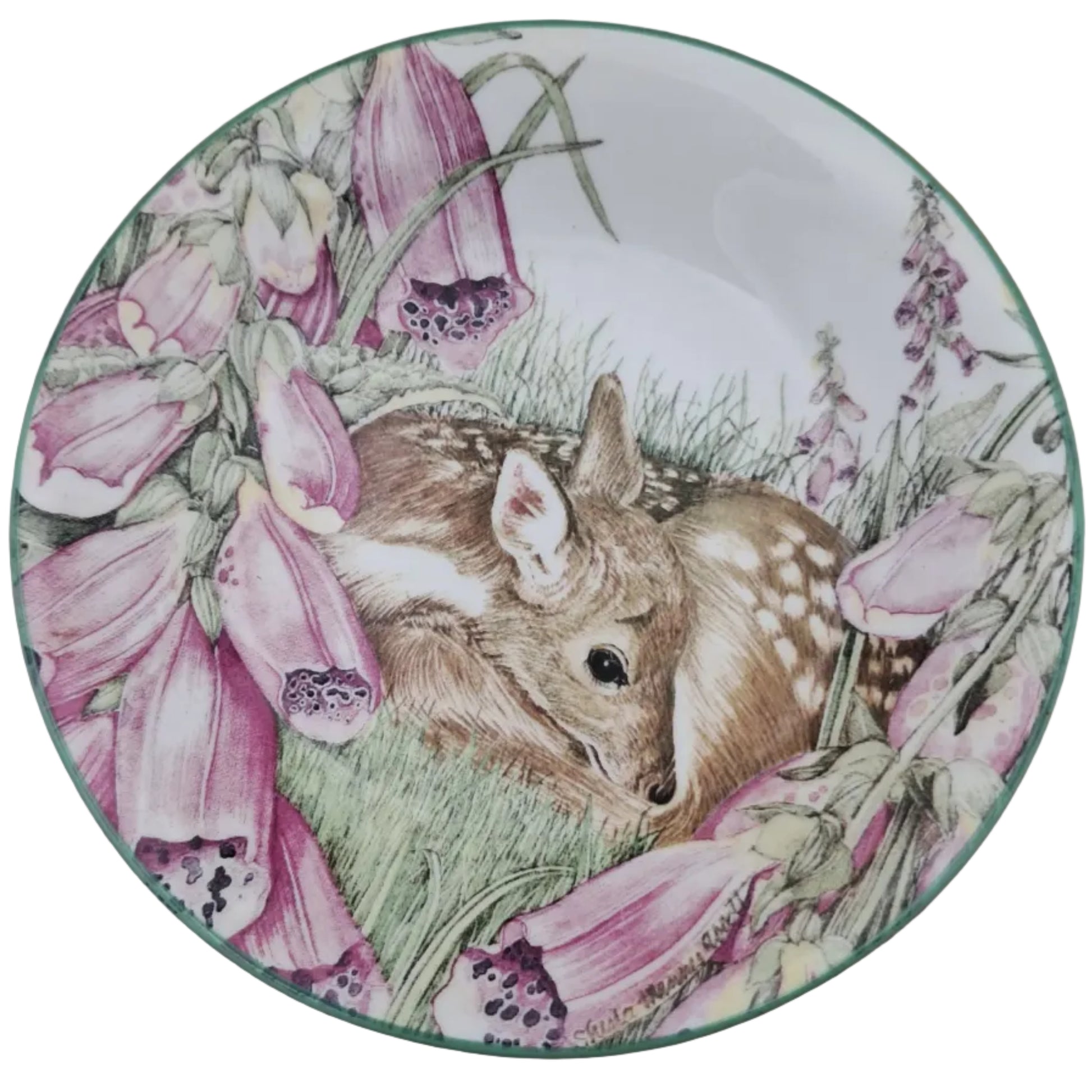 Royal Kendal Waiting for Mother Deer And Fawn Trinket Dish