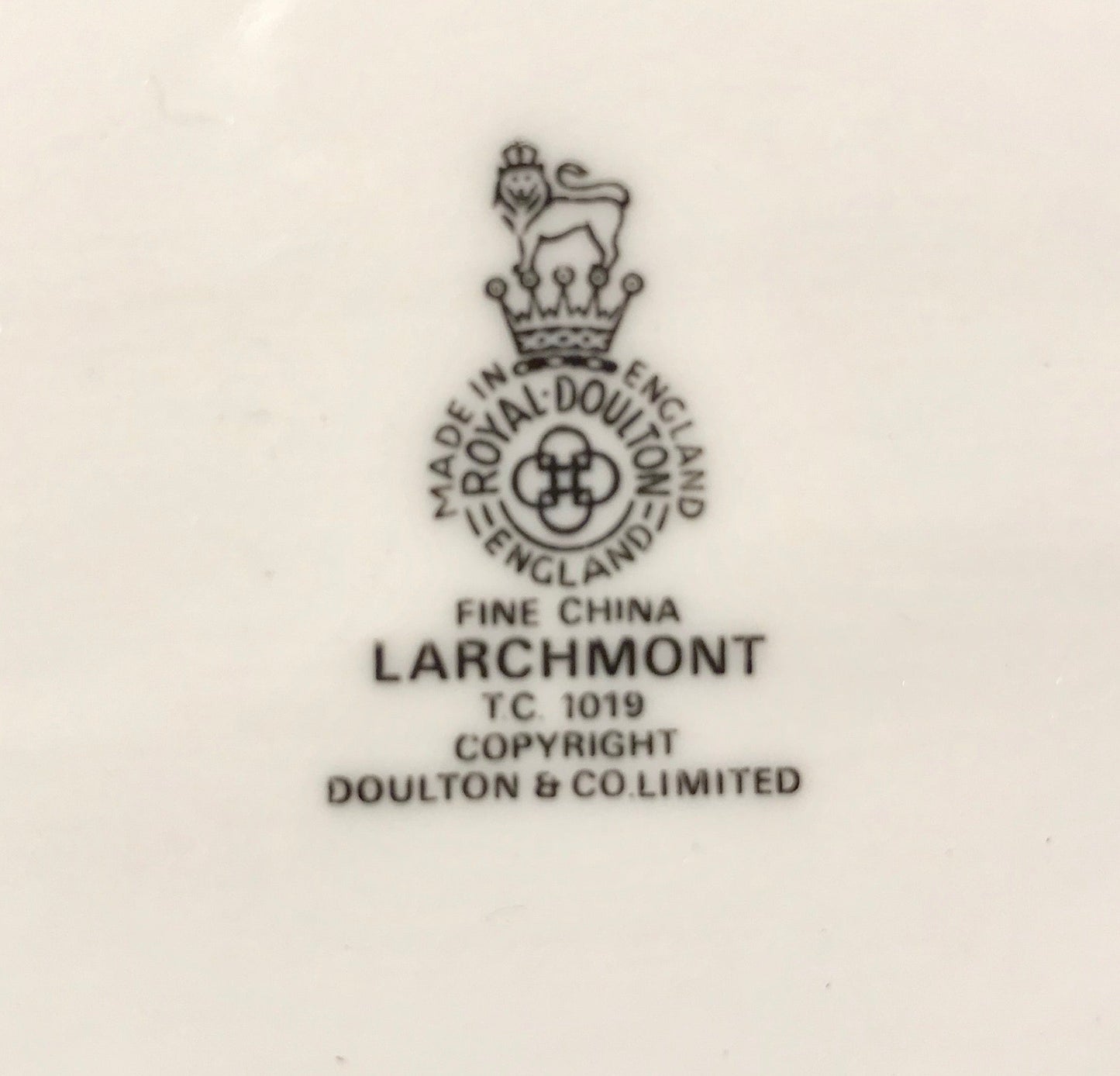 Royal Doulton England larchmont china mark