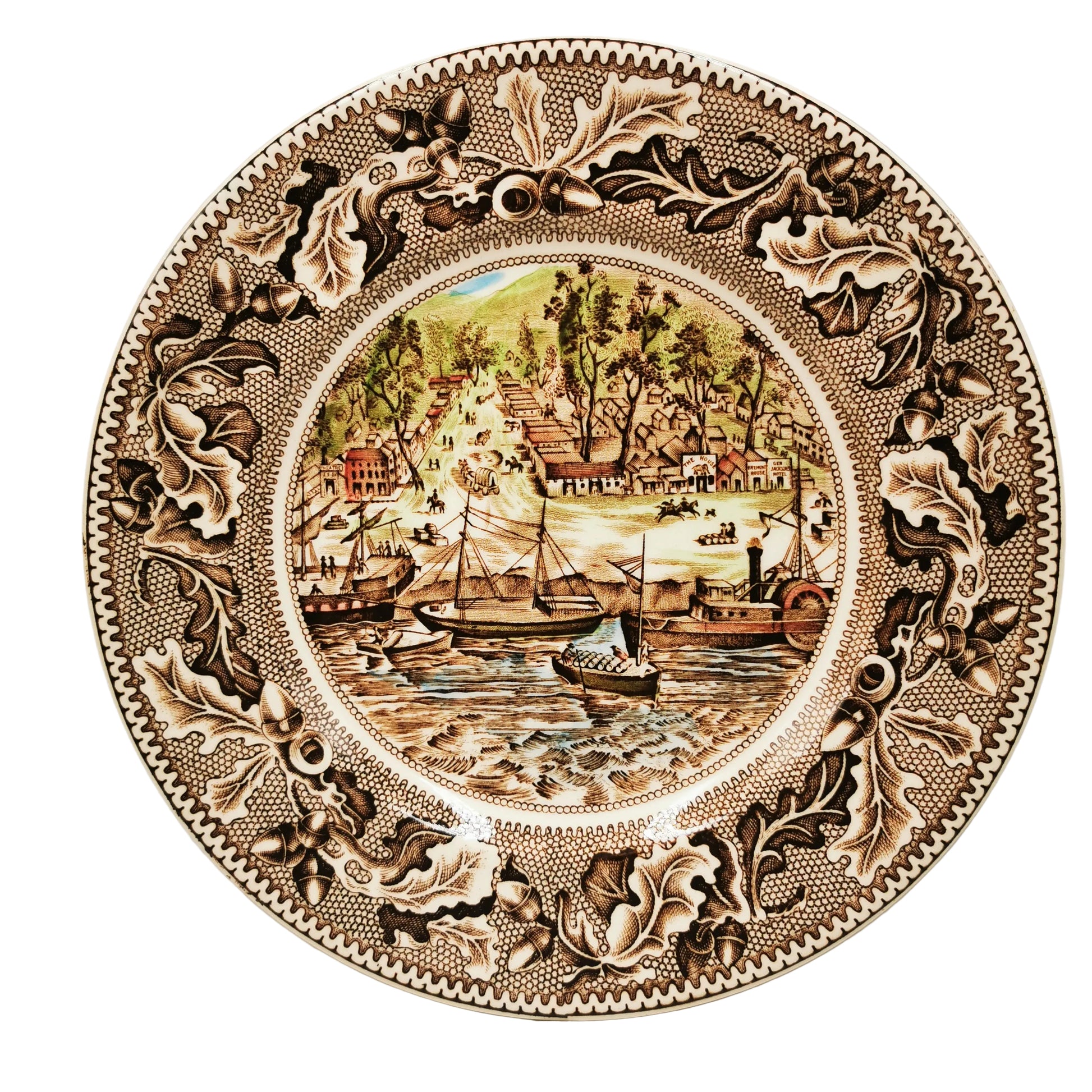 Johnson Bros China Historic America Sacramento City Dessert Plate