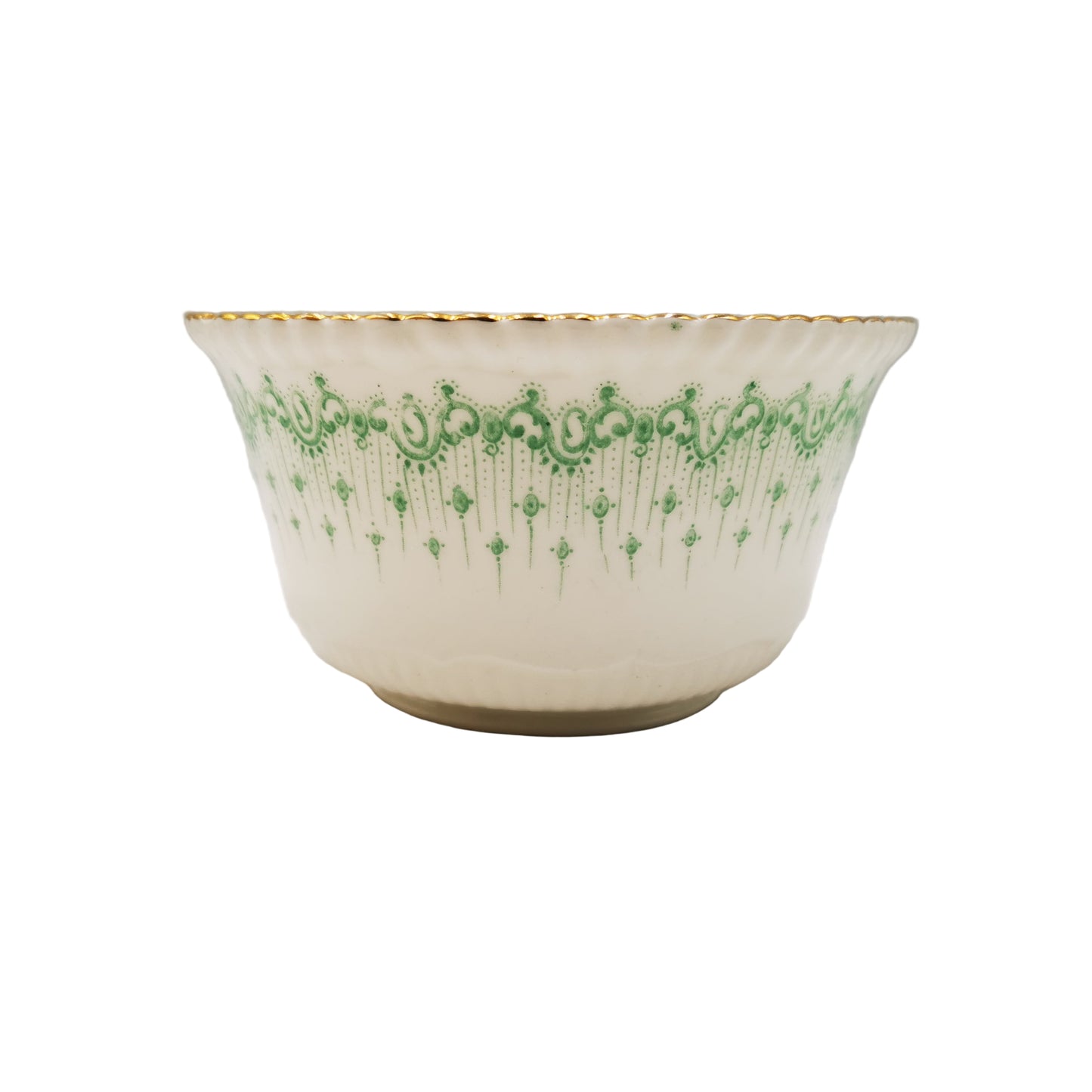 Samuel Radford 943 Green and White China Sugar Bowl