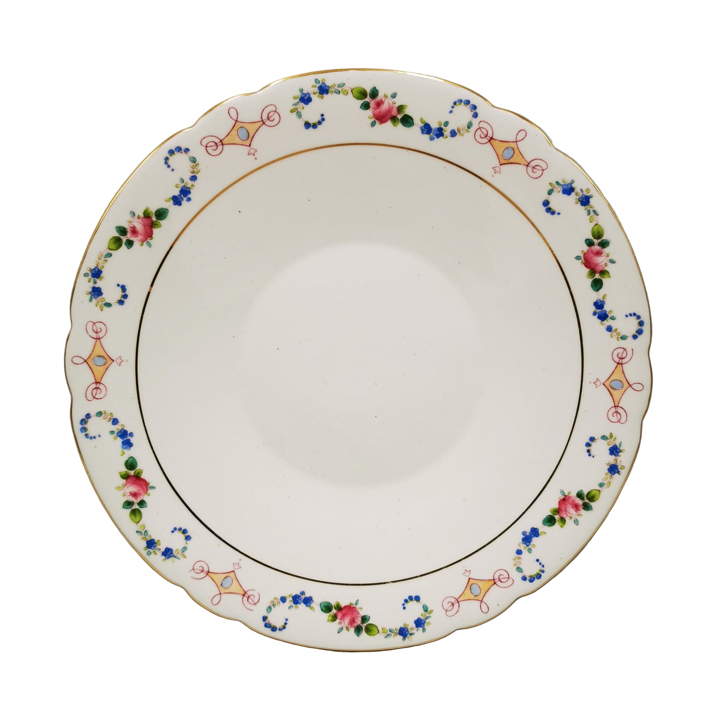 Shelley Porcelain China 8912 Rose Garland Cake Plate