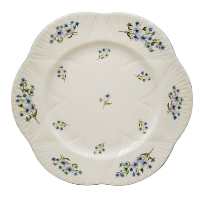 Vintage Shelley China Blue Rock 13591 Dainty Shape Dinner Plate