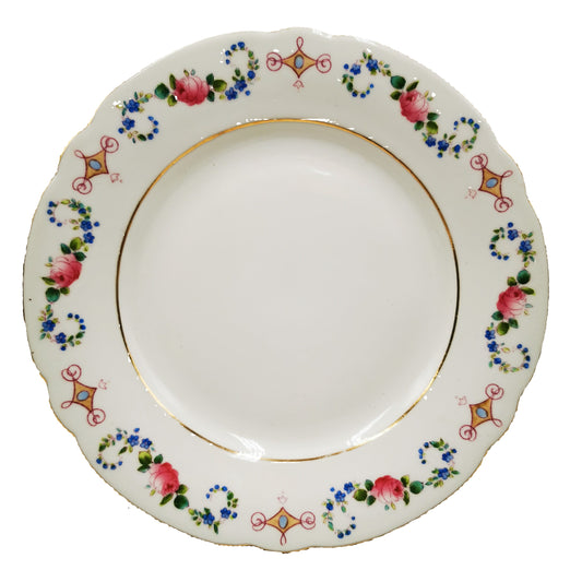Shelley Porcelain China 8912 Rose Garland Side Plate